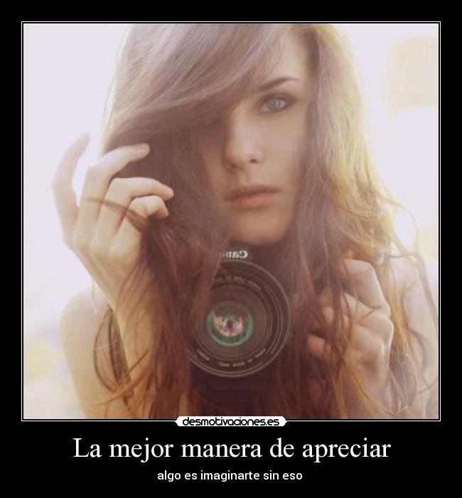 La mejor manera de apreciar -