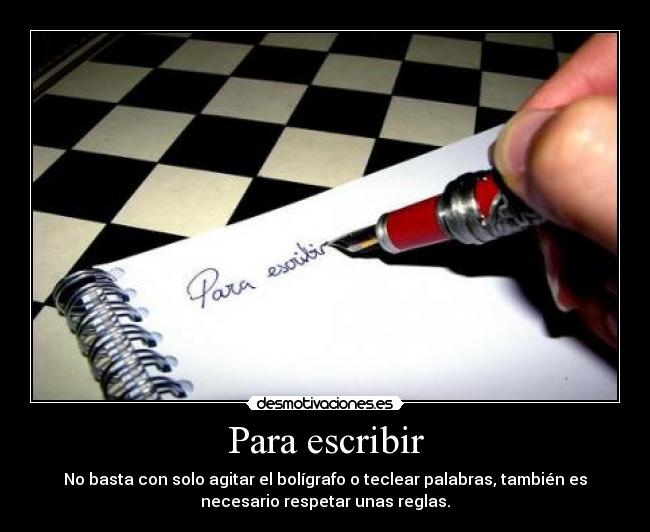 Para escribir - 