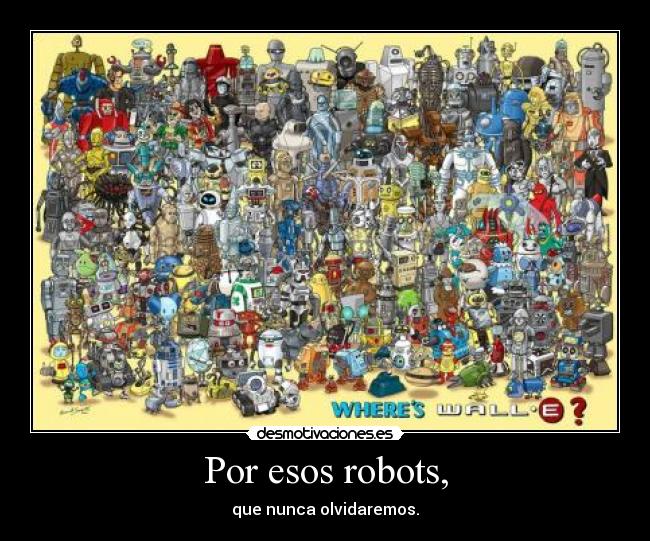 carteles robot desmotivaciones
