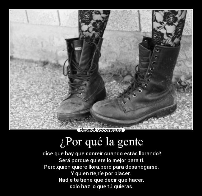 ¿Por qué la gente -