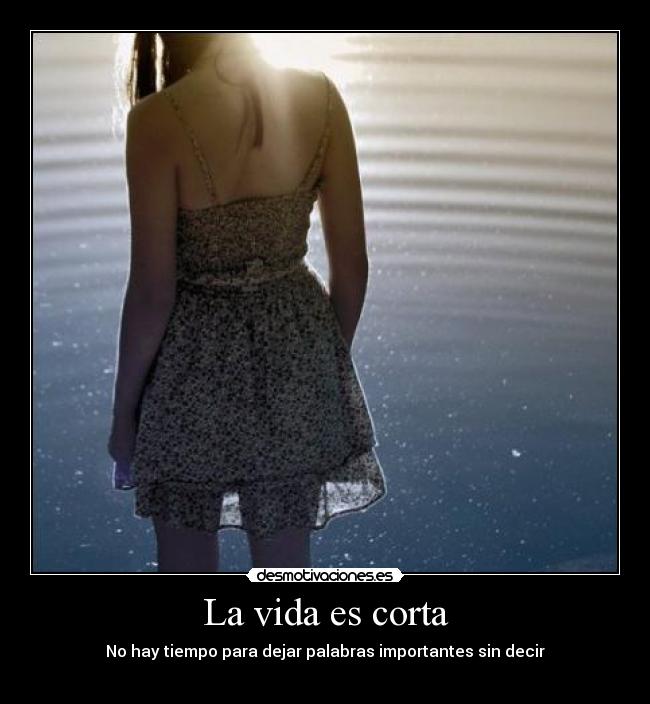La vida es corta -