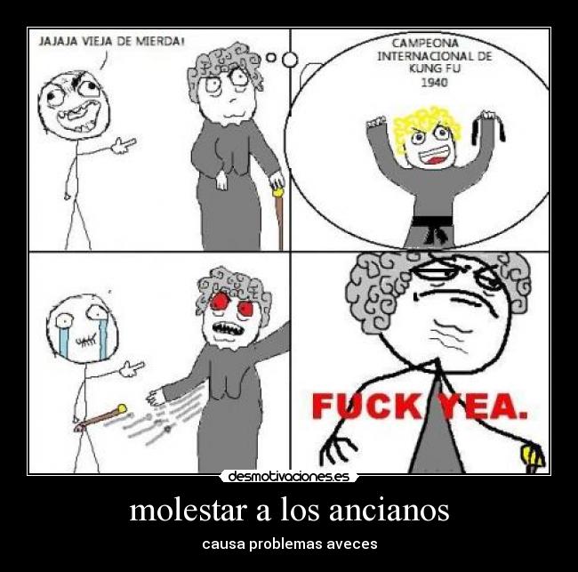 molestar a los ancianos - 