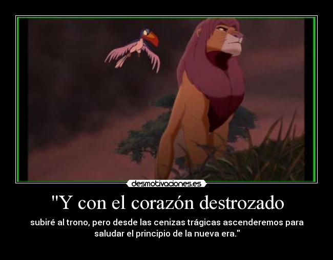 Y con el corazón destrozado - 