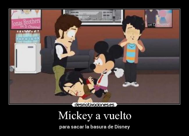 Mickey a vuelto - para sacar la basura de Disney