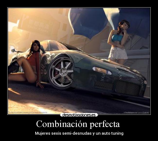 carteles autos chicas chicas sexo mucho placeeeeer autos tunn desmotivaciones