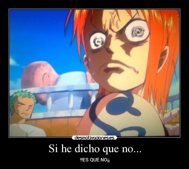 carteles nami one piece desmotivaciones