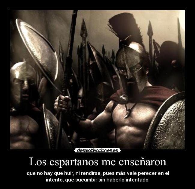 Los espartanos me enseñaron -