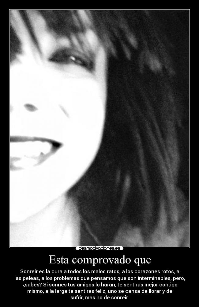 Esta comprovado que -