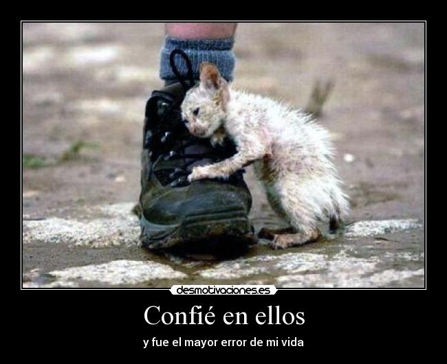 Confié en ellos - y fue el mayor error de mi vida