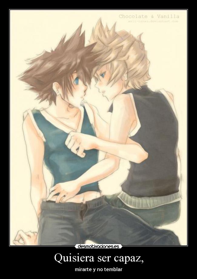 carteles yaoi kingdom heraths mirarte temblar desmotivaciones