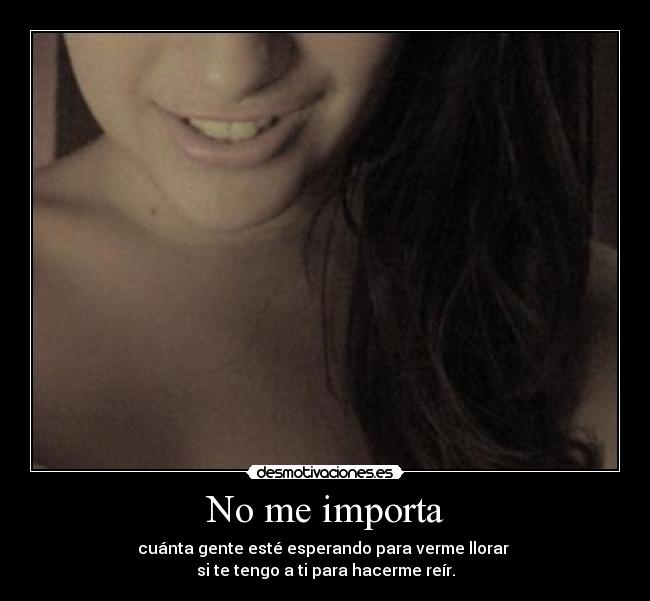 No me importa - 