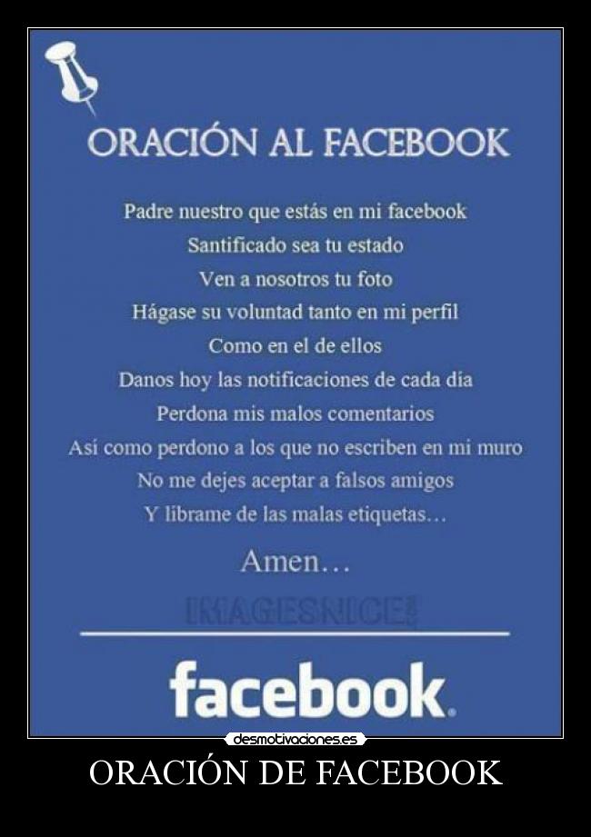 ORACIÓN DE FACEBOOK -