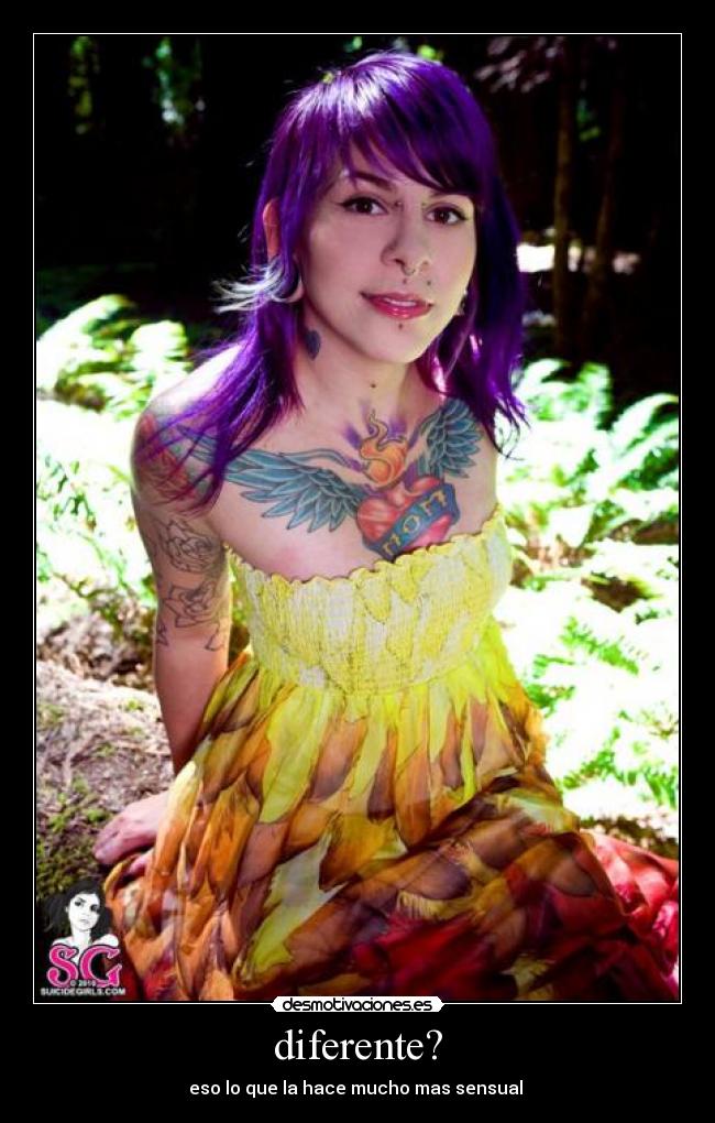 diferente? - eso lo que la hace mucho mas sensual