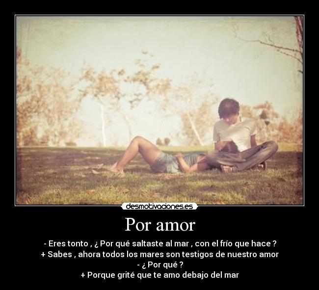 Por amor -