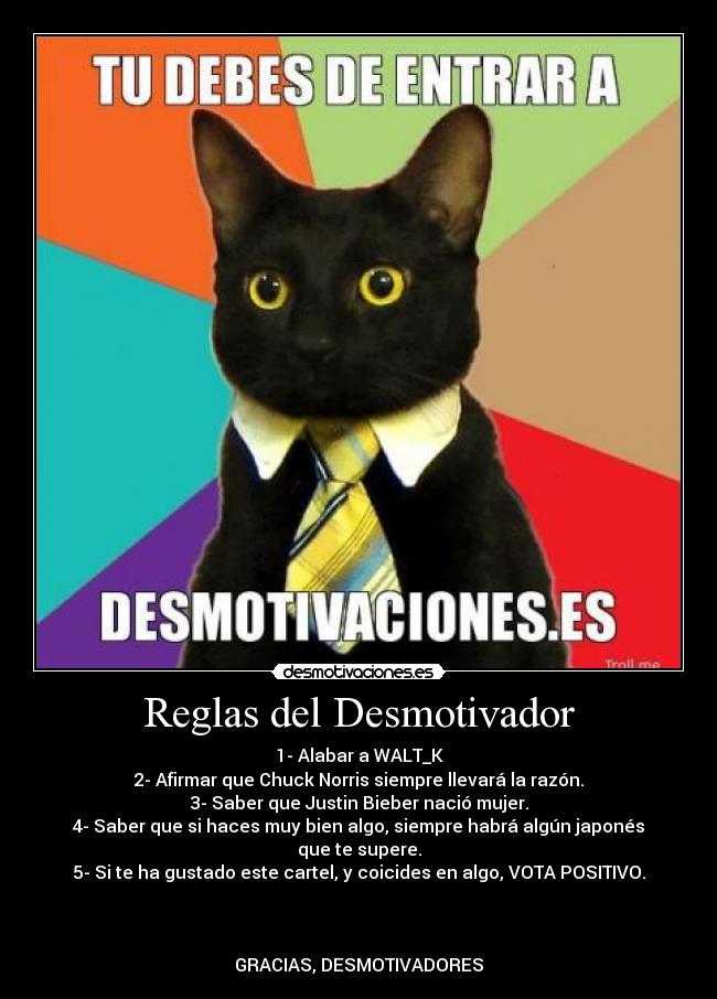 Reglas del Desmotivador -