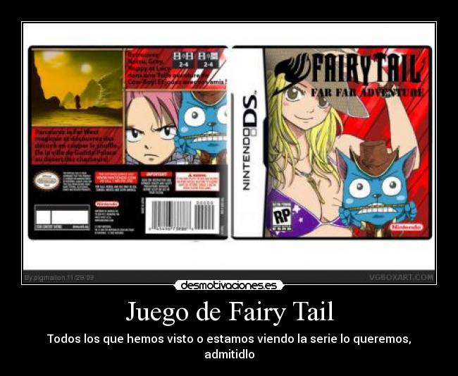 carteles fairy tail game desmotivaciones