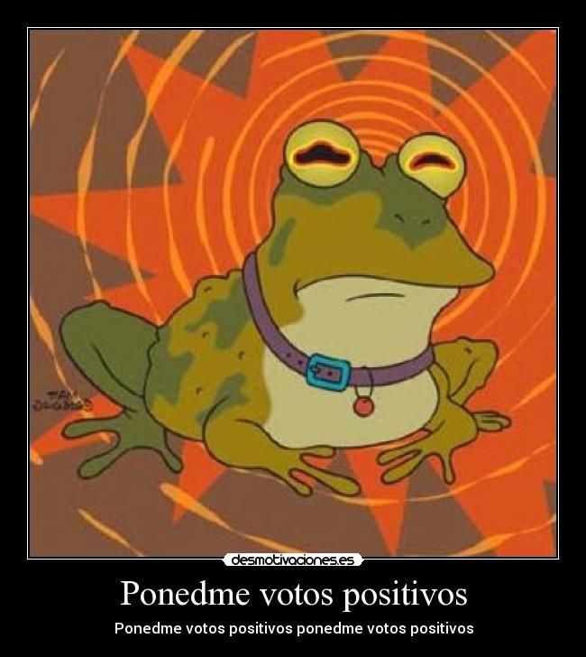 carteles sapo hipnotico futurama simpsons desmotivaciones