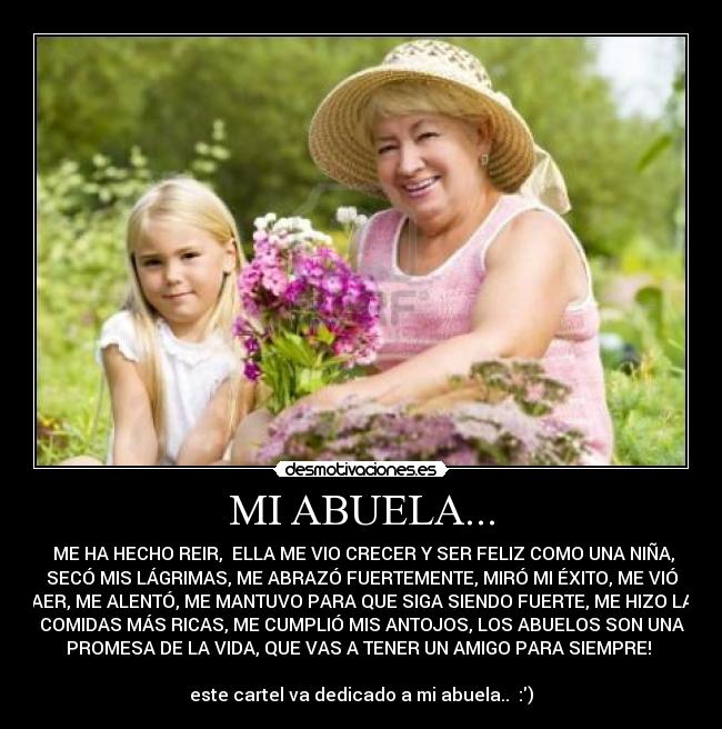 Frases Cortas Para Mi Abuela Fallecida / Una rosa para mi abuela - Mi