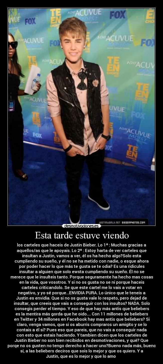 carteles justin bieber desmotivaciones