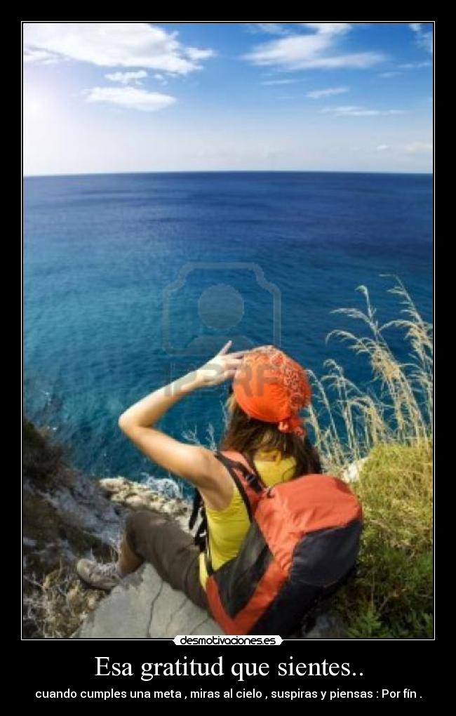 Esa gratitud que sientes.. -