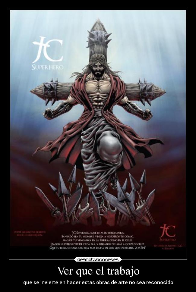 carteles trabajo superhero subcultura desmotivaciones