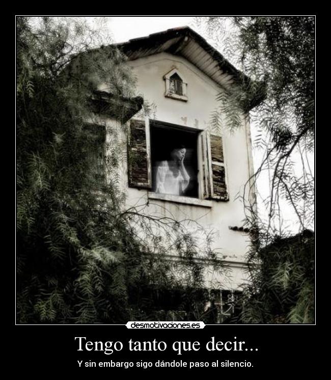 Tengo tanto que decir... -