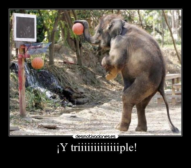 ¡Y triiiiiiiiiiiiiple! -