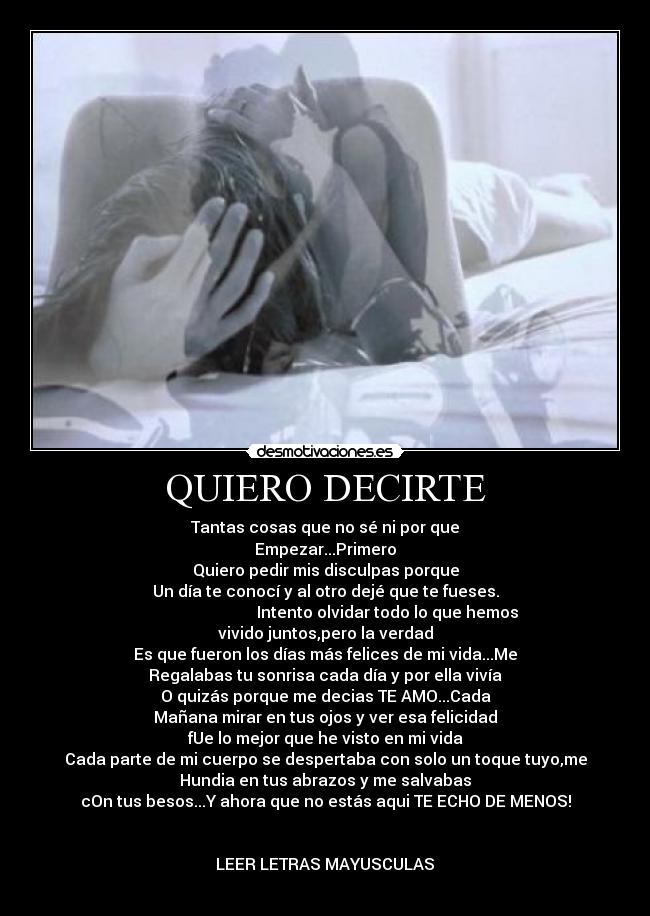 QUIERO DECIRTE -