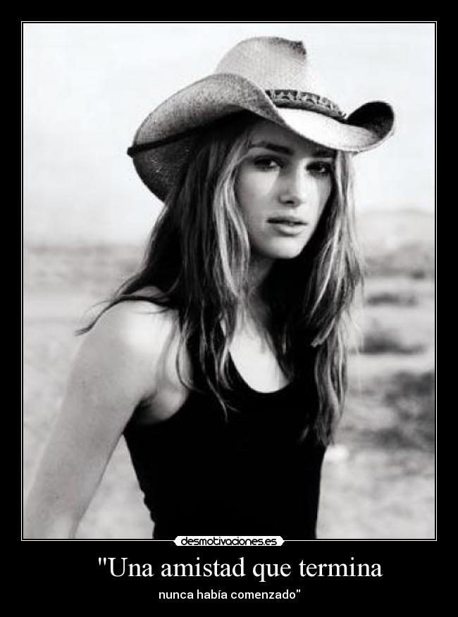    Una amistad que termina - 