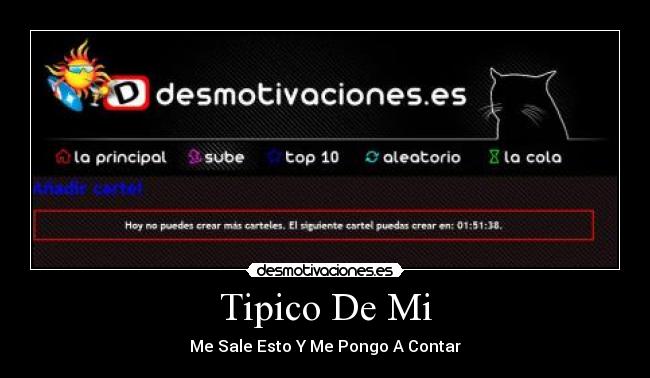 Tipico De Mi - Me Sale Esto Y Me Pongo A Contar