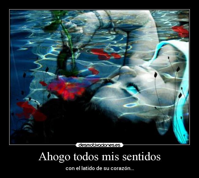 Ahogo todos mis sentidos -