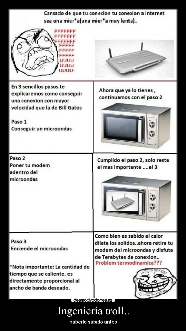 Ingeniería troll.. - haberlo sabido antes