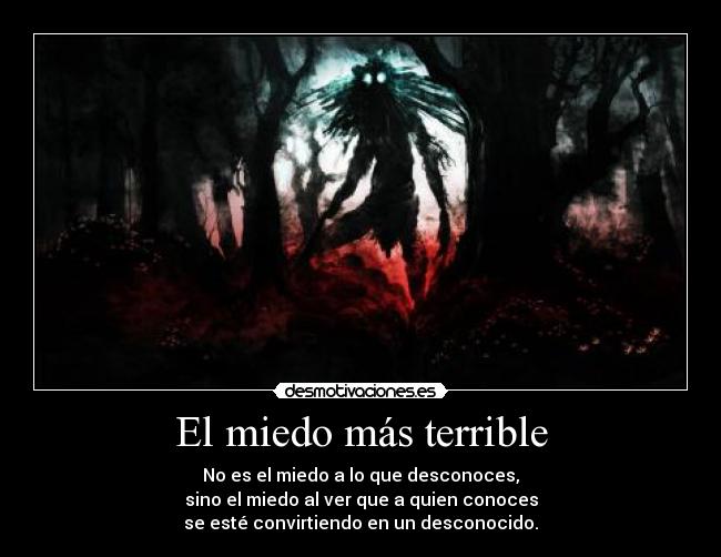 El miedo más terrible -
