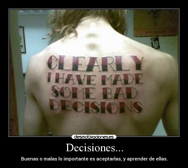 Decisiones... - 