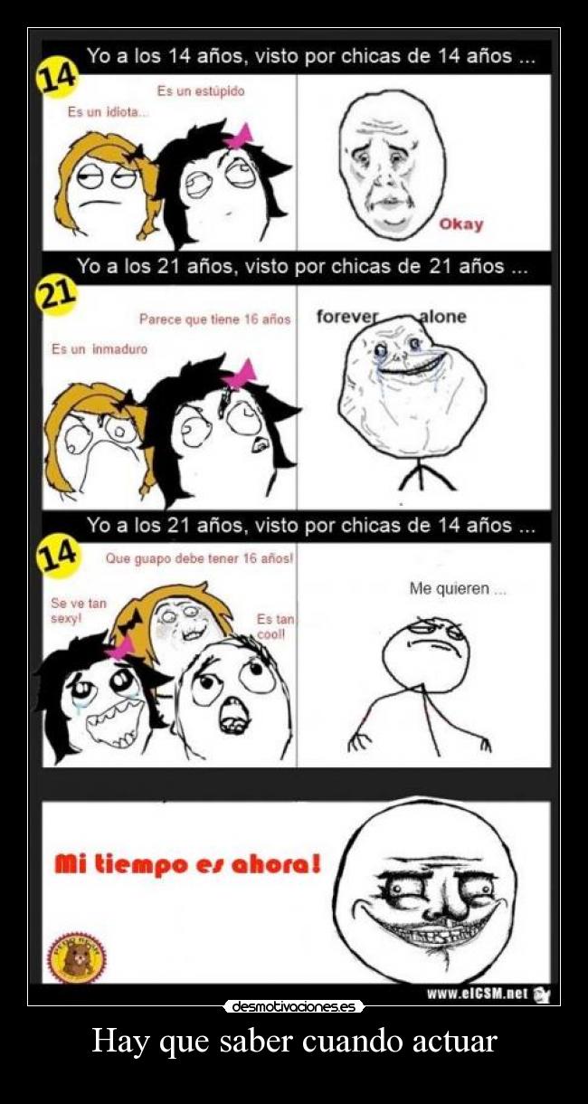 Hay que saber cuando actuar -