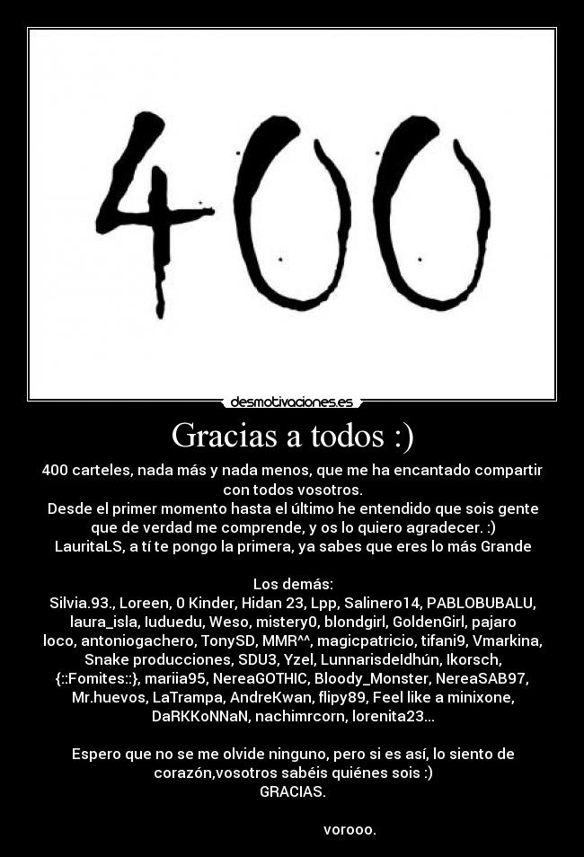 Gracias a todos :) - 