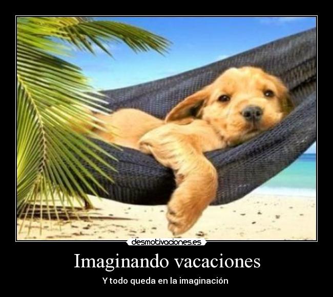 Imaginando vacaciones - Y todo queda en la imaginación 