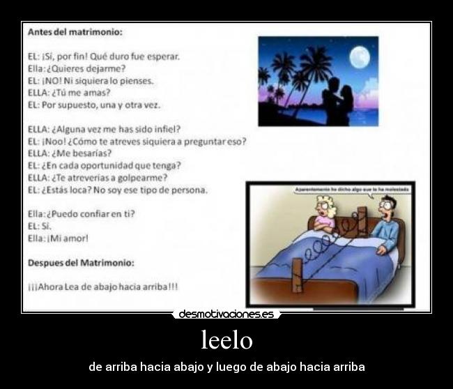 leelo - de arriba hacia abajo y luego de abajo hacia arriba
