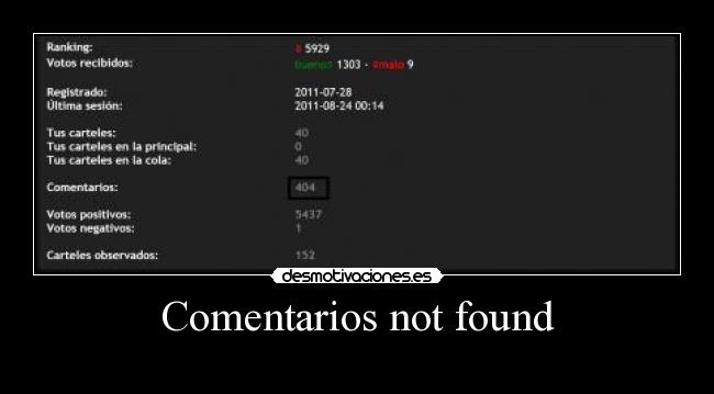 Comentarios not found -