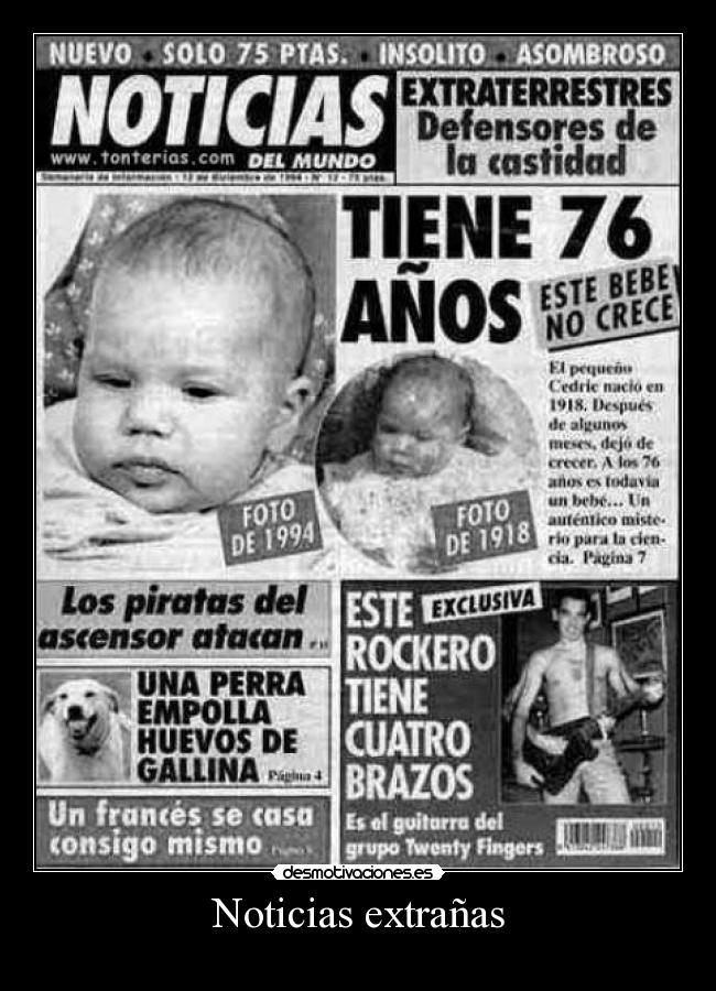 Noticias extrañas -