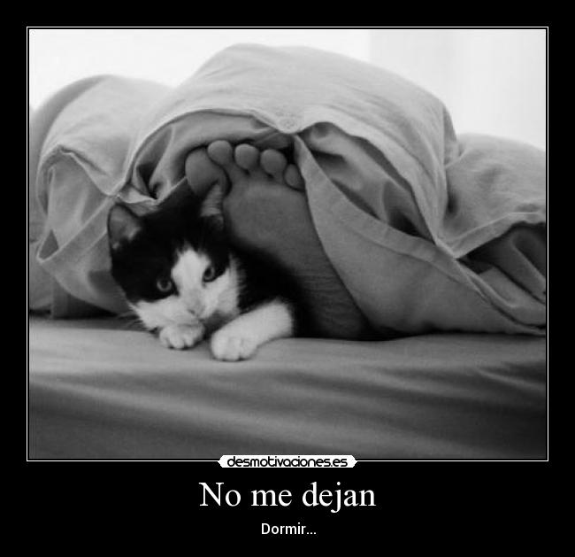 No me dejan - Dormir...