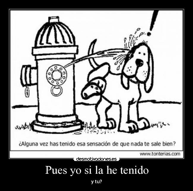 Pues yo si la he tenido - 