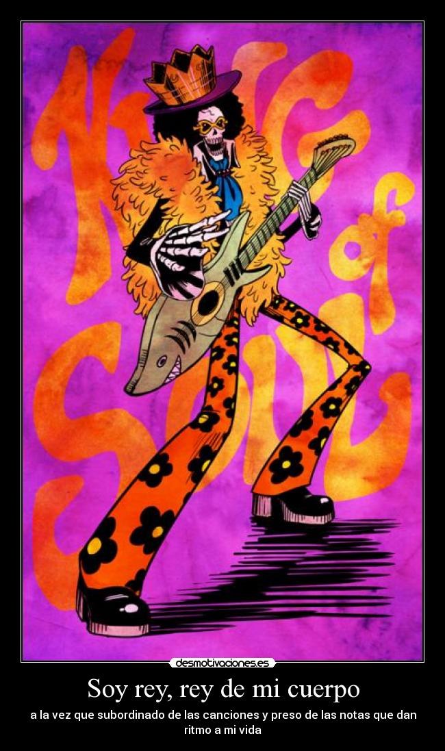 carteles brook one piece guitarra rey cuerpo subordinado cancion notas ritmo preso vida dar desmotivaciones