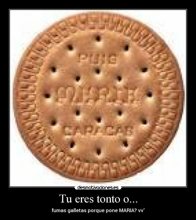 Tu eres tonto o... - 