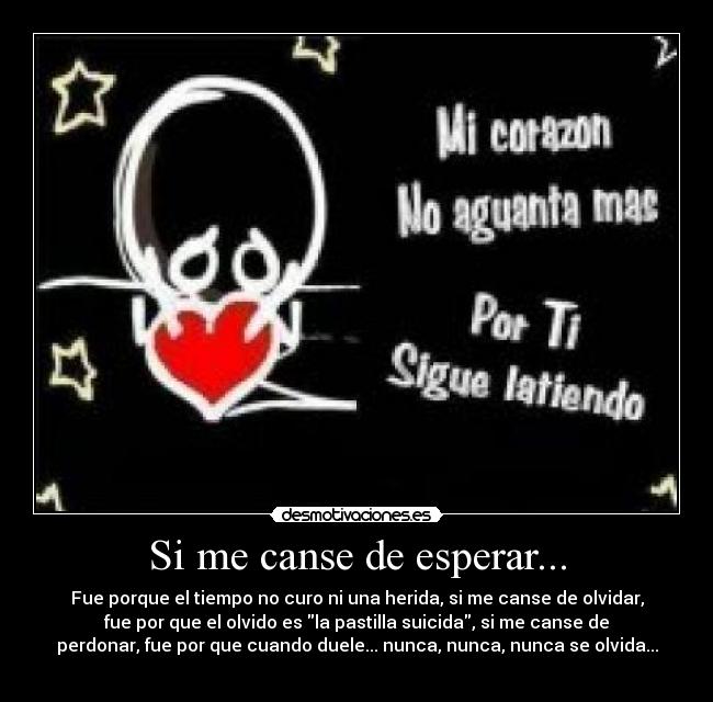 Si me canse de esperar... - 