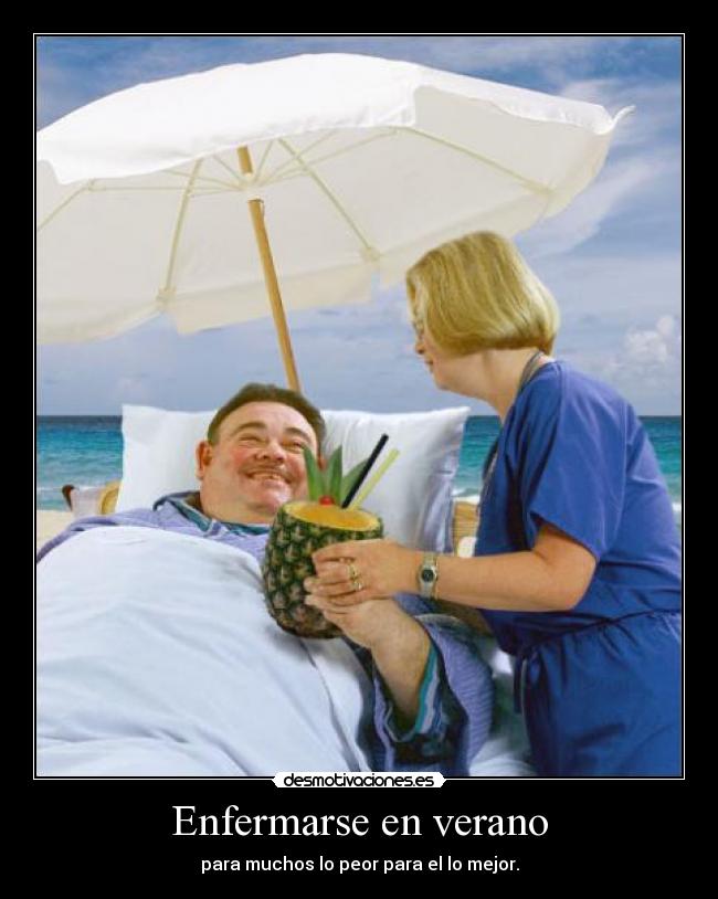 Enfermarse en verano -