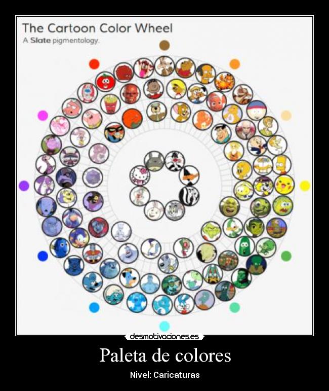 Paleta de colores - Nivel: Caricaturas
