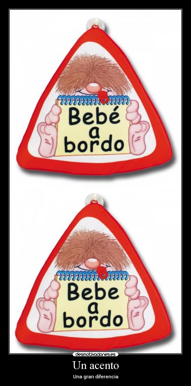 Un acento - Una gran diferencia