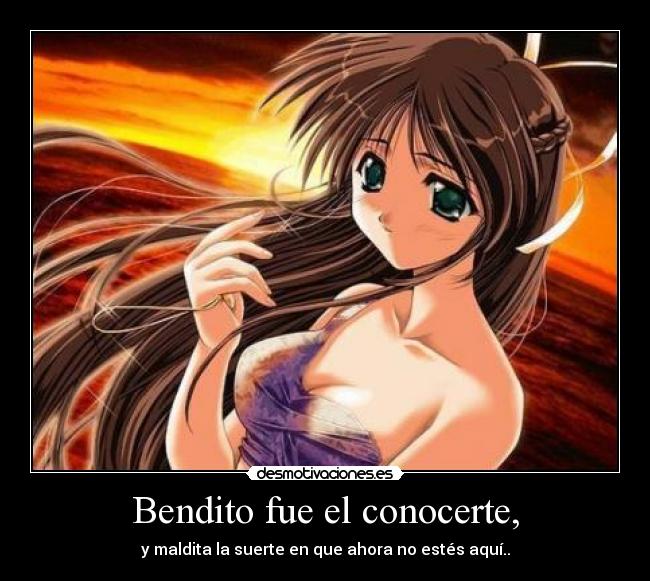 Bendito fue el conocerte, - 