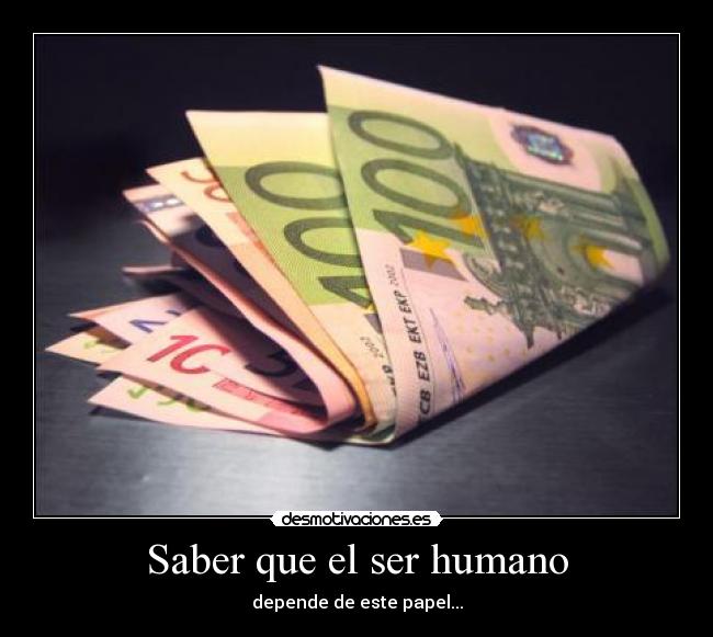 Saber que el ser humano - 